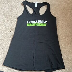 black razor back tank top